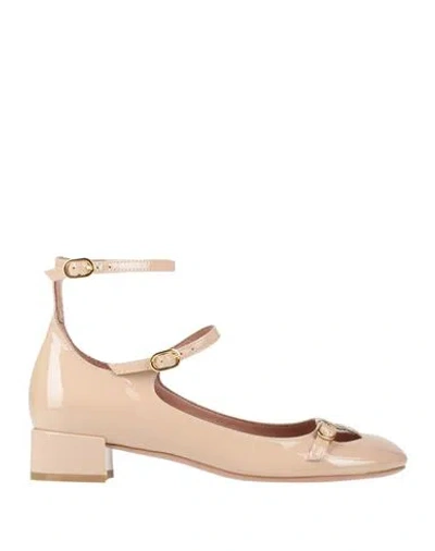 Bianca Di Woman Pumps Blush Size 8 Leather In Pink