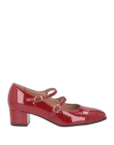 Bianca Di Woman Pumps Brick Size 11 Leather In Red