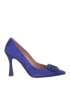 Bianca Di Woman Pumps Dark Purple Size 6 Soft Leather