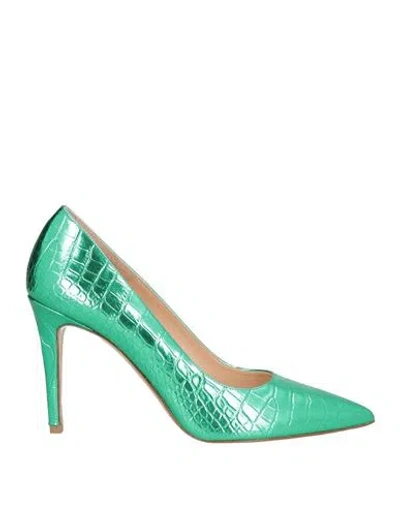 Bianca Di Woman Pumps Emerald Green Size 11 Leather