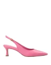 Bianca Di Woman Pumps Fuchsia Size 6 Soft Leather In Pink