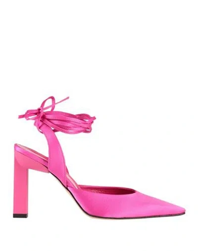 Bianca Di Woman Pumps Fuchsia Size 9 Textile Fibers In Pink