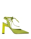 Bianca Di Woman Pumps Acid Green Size 5 Textile Fibers