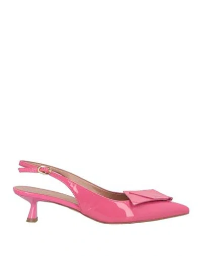 Bianca Di Woman Pumps Magenta Size 8 Leather
