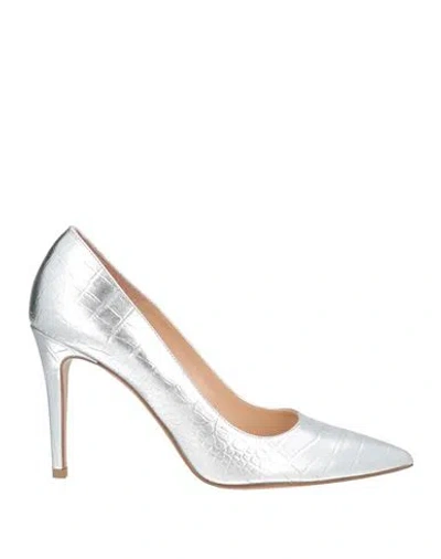 Bianca Di Woman Pumps Silver Size 11 Leather