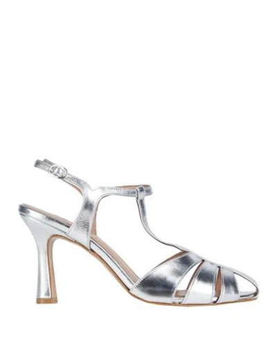 Bianca Di Woman Sandals Silver Size 11 Soft Leather