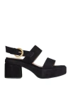 Bianca Di Woman Sandals Black Size 11 Soft Leather In Black