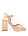 Bianca Di Woman Sandals Blush Size 8 Leather In Pink