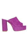 Bianca Di Woman Sandals Magenta Size 11 Soft Leather
