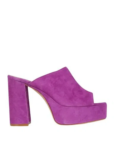 Bianca Di Woman Sandals Magenta Size 11 Soft Leather