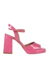 Bianca Di Woman Sandals Pink Size 9 Leather