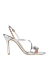 Bianca Di Woman Sandals Silver Size 7 Soft Leather