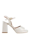Bianca Di Woman Sandals White Size 10 Leather
