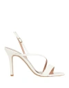 Bianca Di Woman Sandals White Size 11 Soft Leather In White
