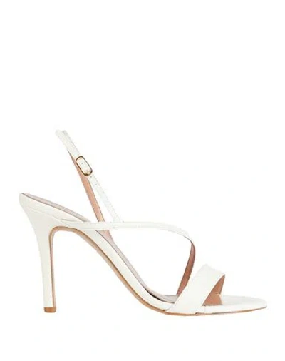 Bianca Di Woman Sandals White Size 11 Soft Leather