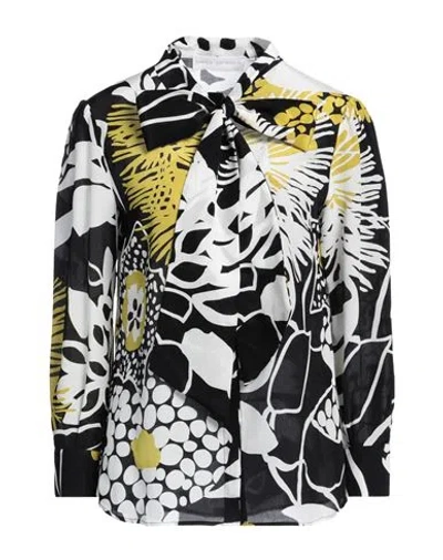 Bianca Gervasio Woman Shirt Black Size 8 Silk