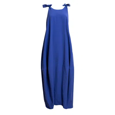 Bianca Popp Women's Balloon Dress With Straps In Blue