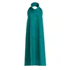 Bianca Popp Women's Bareback Dress In Green Taffeta In Green