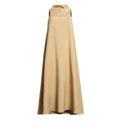 Bianca Popp Women's Bell Dress Long In Golden Rayon