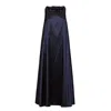 Bianca Popp Women's Bell Dress Long In Midnight Blue Taffeta In Blue