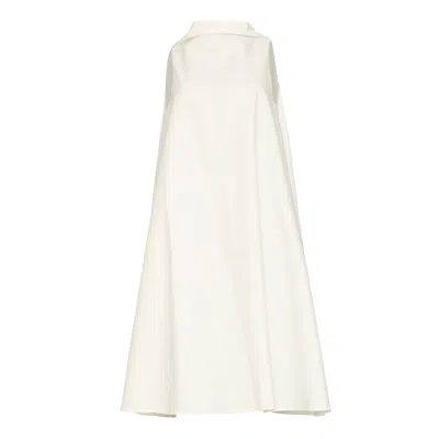 Bianca Popp Women's Bell Dress Midi In White Cotton