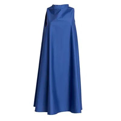 Bianca Popp Women's Bell Dress Short In Blue Coton