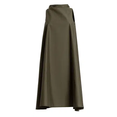 Bianca Popp Women's Bell Dress Short In Green Cotton