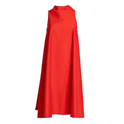 Bianca Popp Women's Bell Dress Short In Red Cotton