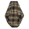 Bianca Popp Women's Black / Brown / Green Balloon Skirt In Brown And Black Taffeta In Multi