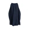 Bianca Popp Women's Blue Tulip Skirt In Navy Taffeta In Blue