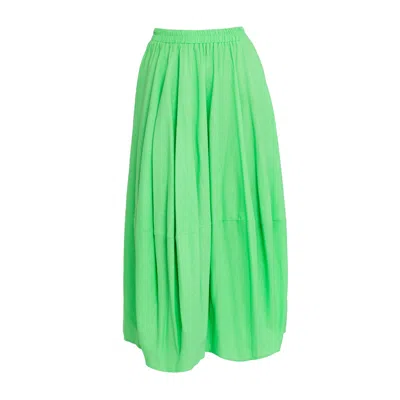 Bianca Popp Women's Imperial Skirt In Fresh Green Linen