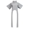 Bianca Popp Women's Long Sides Top In Light Grey Taffeta In Grey