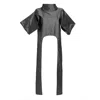 Bianca Popp Women's Long Sides Top In Silver Taffeta In Silver