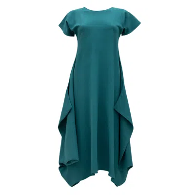 Bianca Popp Women's Many Angles Dress In Ocean Green Rayon
