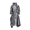 Bianca Popp Women's Many Angles Dress In Silver Flowery Taffeta In Silver
