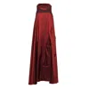 Bianca Popp Women's Many Pockets Dress In Red Taffeta In Red