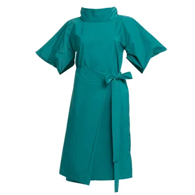 Bianca Popp Women's Nunnery Dress In Green Taffeta