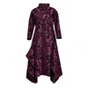 Bianca Popp Women's Pink / Purple Many Angles Dress In Flowery Wine Cotton In Pink/purple
