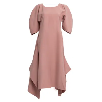 Bianca Popp Women's Pink / Purple Puff Dress With Flaps In Soft Pink In Pink/purple