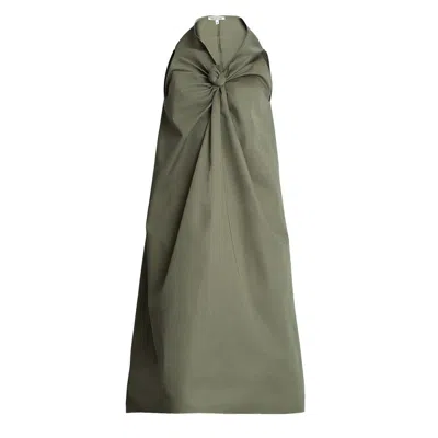 Bianca Popp Women's Rosebud Dress In Green Cotton