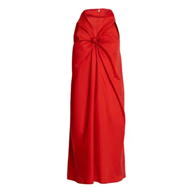 Bianca Popp Women's Rosebud Dress In Red Cotton