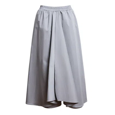 Bianca Popp Women's Samurai Pants Midi In Grey Cotton