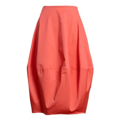 Bianca Popp Women's Sinus Skirt In Salmon Pink Cotton