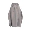 Bianca Popp Women's Tulip Long Skirt In Grey Taffeta In Grey