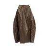 Bianca Popp Women's Tulip Skirt In Brown Taffeta In Brown