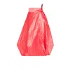 Bianca Popp Women's Wrapped Skirt In Red Taffeta In Red
