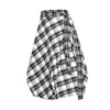 Bianca Popp Women's Wrapped Skirt In White Tartan In White