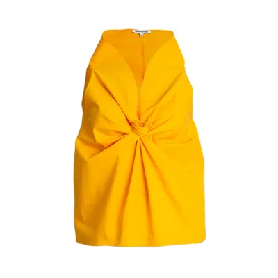 Bianca Popp Women's Yellow / Orange Rosebud Blouse In Deep Yellow Cotton In Yellow/orange