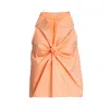 Bianca Popp Women's Yellow / Orange Rosebud Blouse In Peach Cotton In Yellow/orange