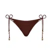 Bianca Resortwear Women's Brown Isla Swim Bottom In Chestnut In Brown